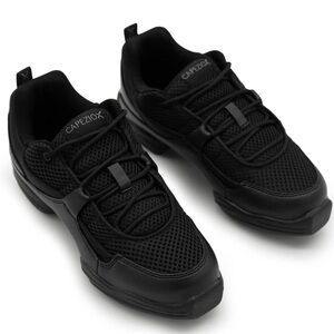 Capezio Men's Black Mesh Sneakers